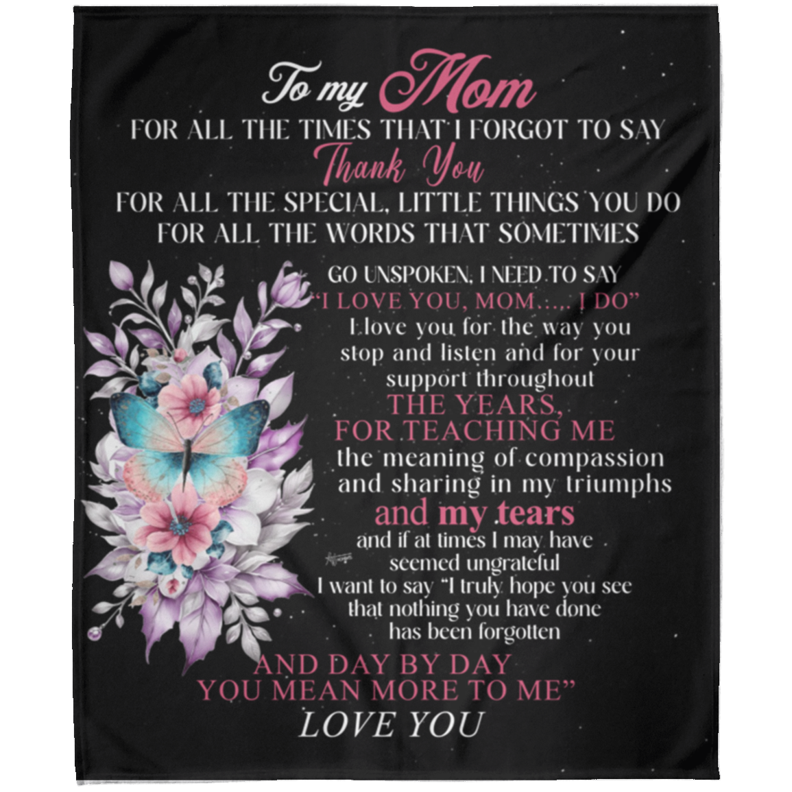 To My Mom | FLM Arctic Fleece Blanket